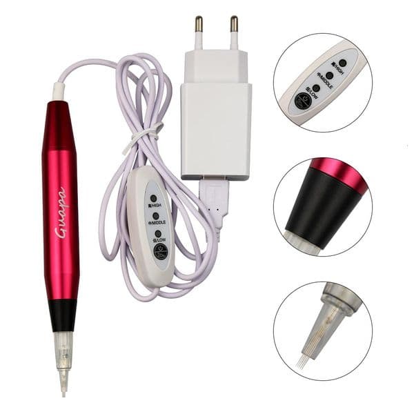 est Professional Makeup Tattoo Pen Machine anent Eyebrow Lip Contour Pen Beauty Art Tattoo Gun with Cartridge Needles 260424
