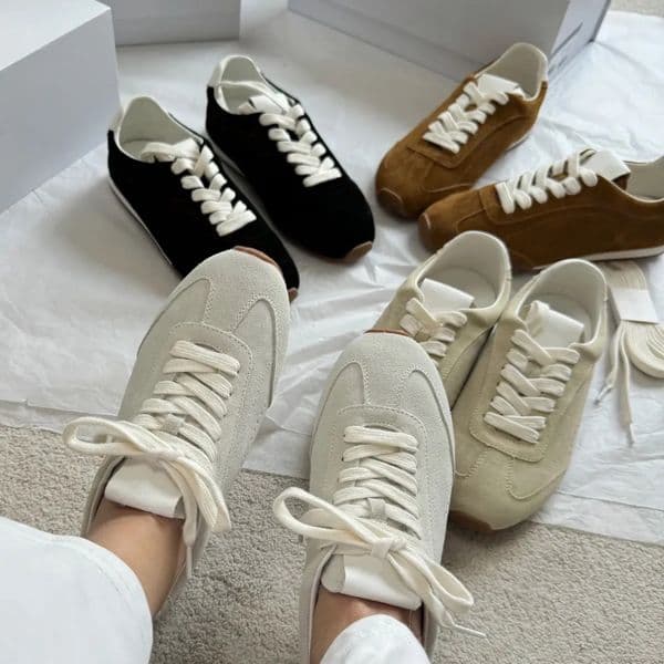 Running Shoes Women Shoe Trainers Mens White Sneakers On Running Designer Sneakers Casual Shoes Tennis Sneaker Women Suede Trainers Outdoor Sports Sneakers 35-45