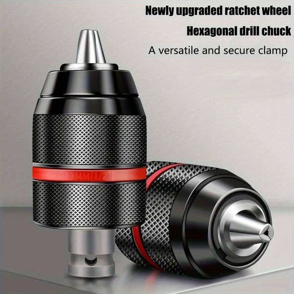 1.5-13mm 1/2-20UNF Mount Self-tighten For Multiple Purposes Hand Drill Chuck