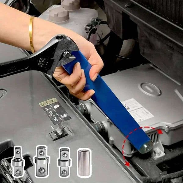Offset Tight Extension Set With Square Multi Model Drive Adapters Wrench Connector