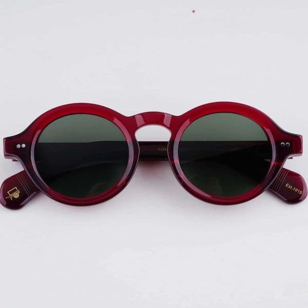 Sunglasses Classic Color Thick Acetate Frame UV400 Retro Round Eye Style Quality
