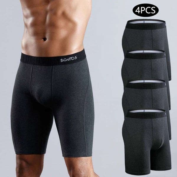 4pcs boxers for men underwear plus size Men's panties sexy long leg underpants cotton Mens boxer shorts fashion male Trunk