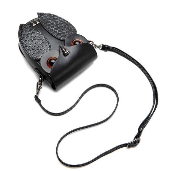 Women's Fashionable Punk Style Owl Design Waterproof Novelty shoulder bag with Adjustable Strap For Daily Used