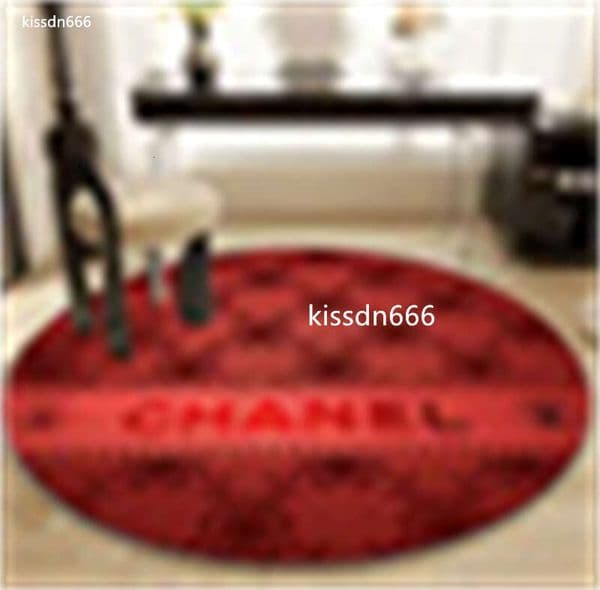 Designer Carpet Letter Circular Floor Mat Bedroom Living Room Tea Table Computer Desk Non slip Foot Mat-A252