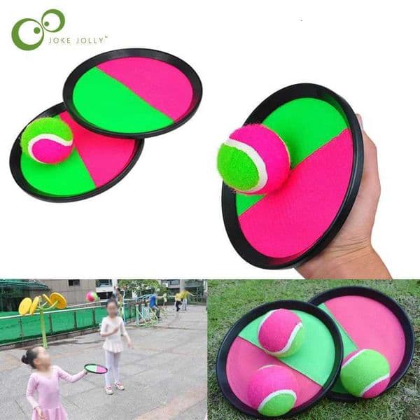 1Set Kids Sucker Sticky Ball Toy Outdoor Sports Catch Ball Game Set Throw And Catch Parent-Child Interactive Outdoor Toys X260504