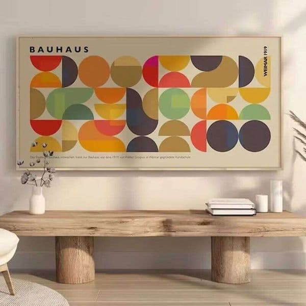 Large Matisse Bauhaus Geometric Leaves Exhibition Poster Abstract Canvas Painting Prints Minimalist Wall Art for Home Decor 1PC 26H0504