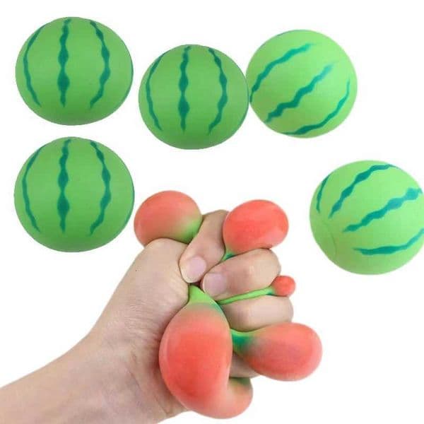 New Artificial Fruit Watermelon Squeeze Toys Slow Rebound Red Vent Ball Kids Adult Decompression ToyT260504