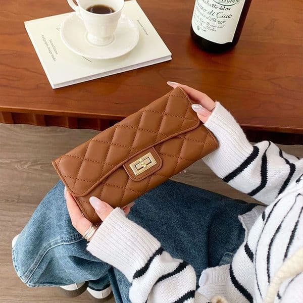 Free shipping 2026 new women's mini style handbag, top handle crossbody bag with gold buckle, elegant party leather handbag