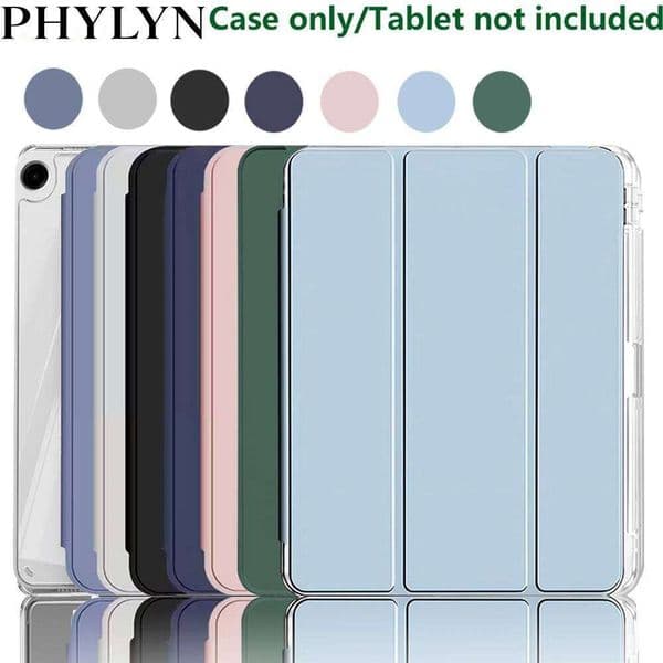 case For galaxy Tab A9/A11 X113/X116 & A9+/A11+ SM-X230/X236, Crystal Clear Case with Pencil Slot, Auto Sleep Wake 26Y0504