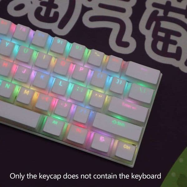 104 Keys PBT Pudding Keycaps Two-color Injection OEM Profile DIY Gaming Mechanical Keyboard Keycap for Gateron Cherry MX Switch S260430