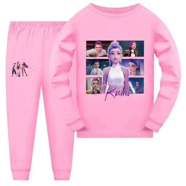 Kpop Demon Hunters Cartoon Kids Clothes Baby Girls Pajama Set Fashion Boys Long Sleeve Pyjamas Children Sleepwear Suit S260424