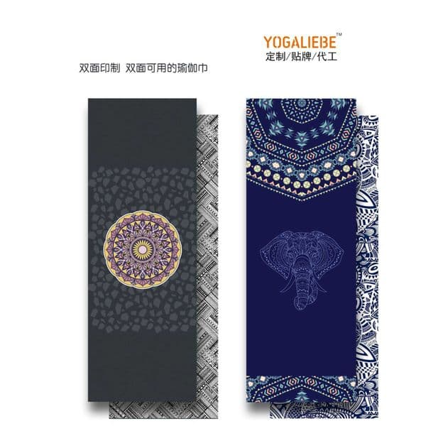 Foldable Travel Yoga Mat Portable Sweat-Absorbing Mat Thin Fitness Mat Sweat-Absorbing TowelL260504