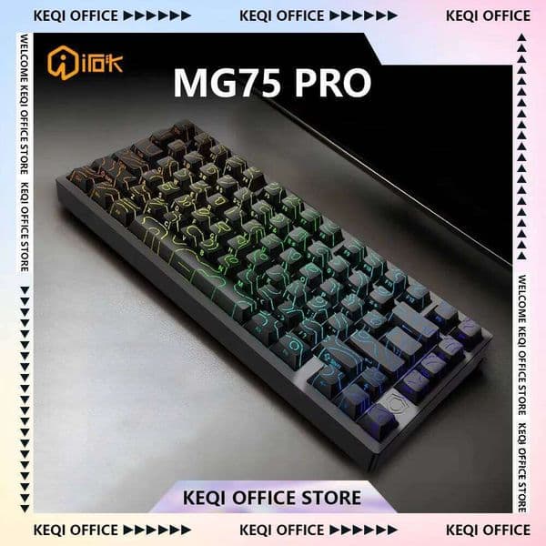 IROK MG75 PRO Mechanical Keyboard Magnetic Switch Aluminum RGB Hot Swap RT0.005 Quick Dismantling Structure Customized Pc Gifts S260430