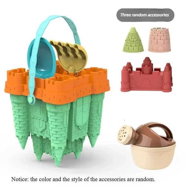 Beach Castle Bucket Play Sand Set Toys Sand Scoop Children Summer Toys Sand Toys Sand Box for Kids Outdoor Family Funny Gifts X260504