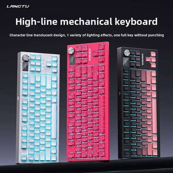 Langtu LT84 Contour Side-Engraved Hot-Swappable Custom Mechanical Keyboard Is Suitable for Esports Gaming and Office Work S260430