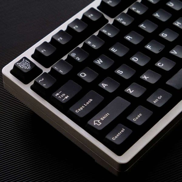 GMK BOW/WOB Double Shot 114 PBT Cherry Profile Alice Layout White Black Keycaps For Mechanical Keyboards 7u Keys S260430