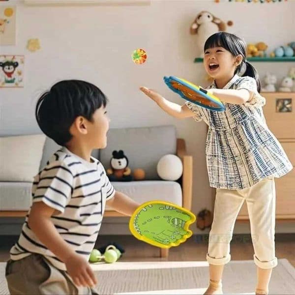Childrens Pass-Catch Ball Game Parent-child Interaction Class Fun Elastic Catapult Boy and Girl Double Sports Toys X260504