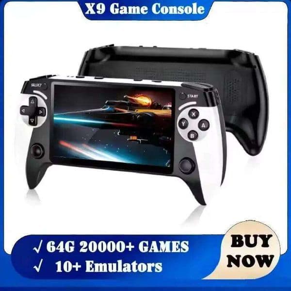 New X9 Retro Game Console 1500mAh 5.5-inch IPS Screen Mini Portable Handheld Video Player 1GB-128GB Type-C S260504