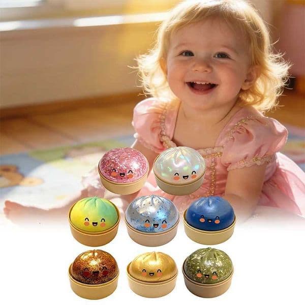 Steamed Bun Pinch Music Simulation Steamed Bun Shape Cute And Fun Relieve Stress Soft And Non Sticky Hands Soothing Good ItemT260504