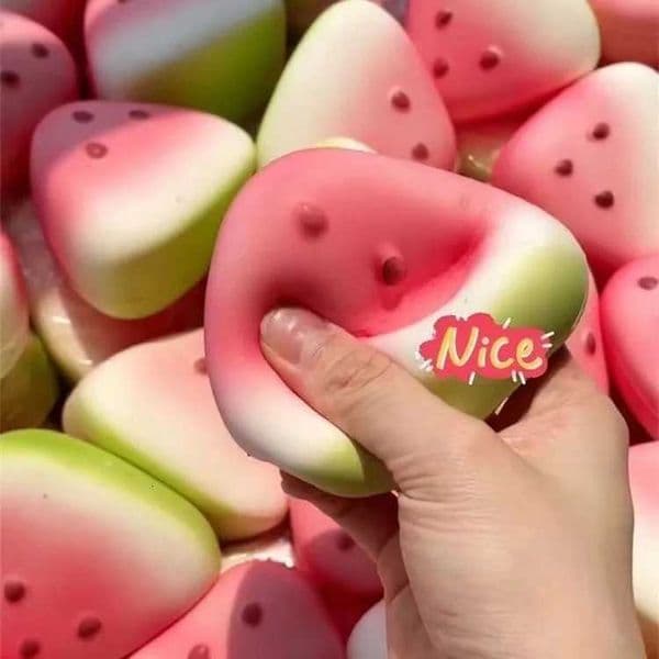 Watermelon Squishy Toy Summer Fruit Slow Rise Soft Stress Relief Sensory Fidget Blind Box GiftT260504