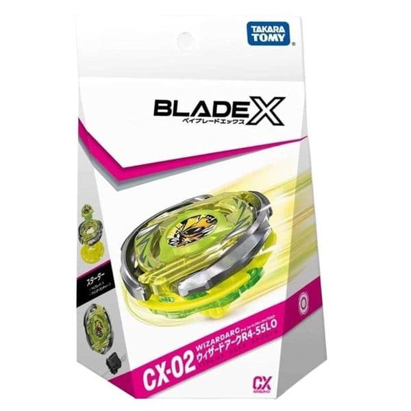 Takara Tomy Bey X CX-02 Wizard Arc R4-55LO Blade CARD GAME S260504
