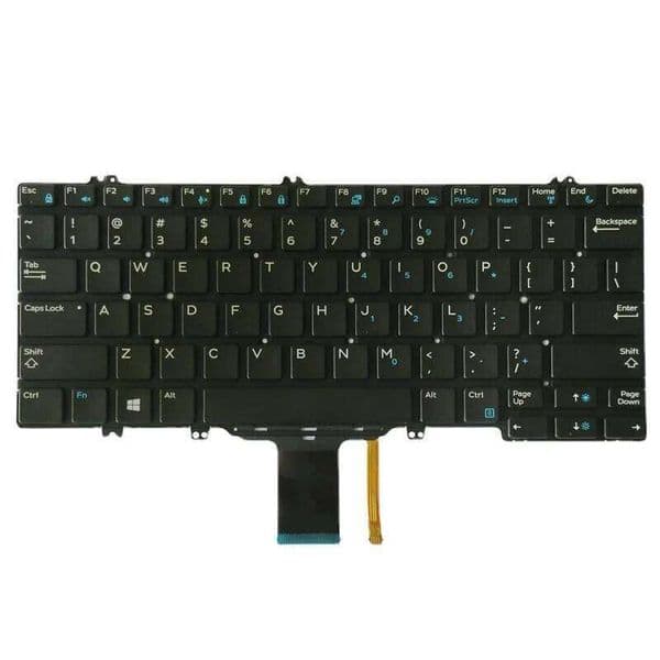 Replacement Notebook US Keyboard for Dell Latitude 5280 5289 7280 7290 7380 7389 7390 Laptop No Frame Backlight S260430