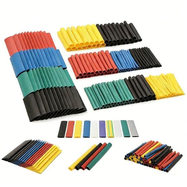 Colored Eco-Friendly Polyolefin Heat Shrink Tubing Kit 127/164/328 PCS Bagged Assortment for Electrical Insulation