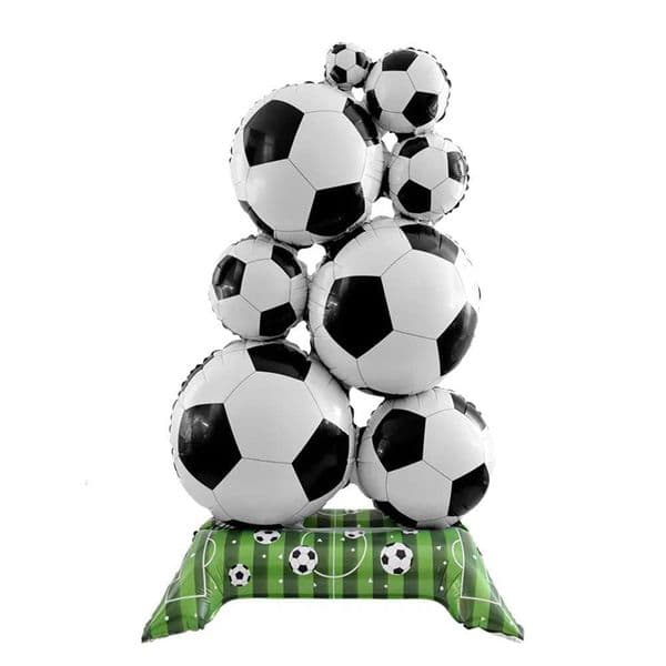 1Pc 59inch Standing Football Heap Aluminum Film BalloonSuitable for Football Party DecorationWorld CupSports Theme Birthday Party Balloon Decoration X260504