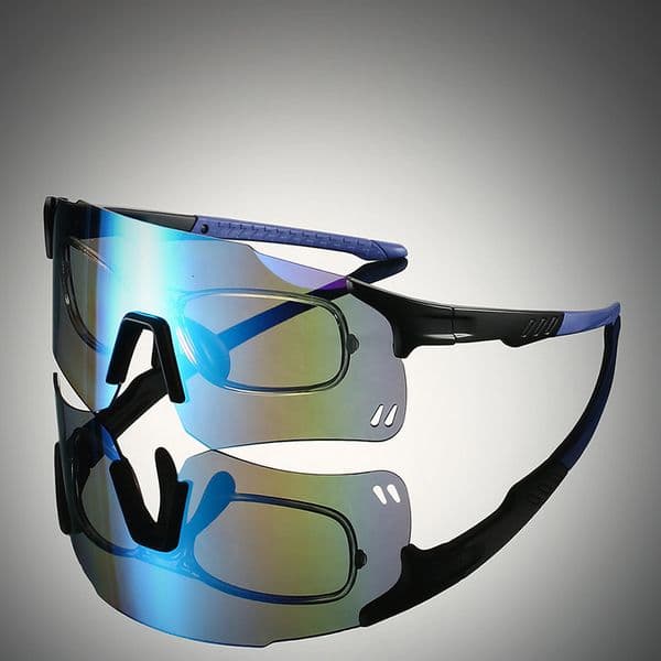 Free shipping Fashion Outdoor Fitness Irregular Plastic Sun Protection Goggles Colorful Sports Style Multi-color Options Sunglasses