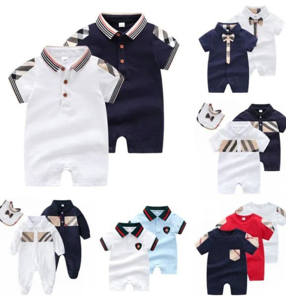 Baby Romper Baby Boys Girls Designer Print Fashion 100% Cotton Comfortable Pants Jumpsuit Kids Jumpsuits Children's Clothing AA3
