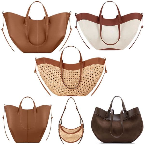 Luxury Designer Cyme Mini Tote Numero Dix Half Moon Paris Saddle Underarm Bag Beri Tonca Full Grain Textured Leather Shoulder Bags Un Nano Crossbody Women Handbags
