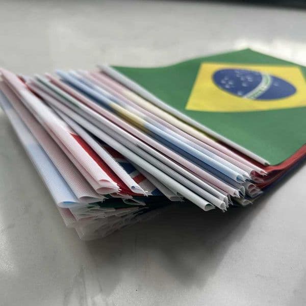 2026 NEW 1421cm foot ball cup Hand Flag world National Banner Football Event Garlands decor X260504