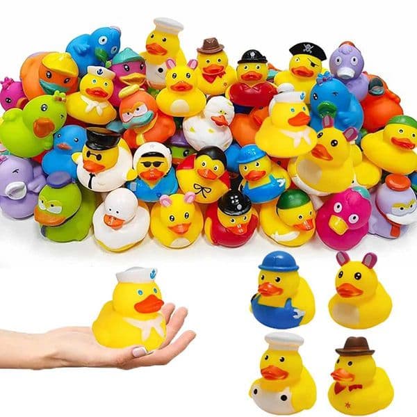 Summer childrens swimming pool float toys suitable for boys and girls swimming pool parties Mini rubber ducks birthday X260504