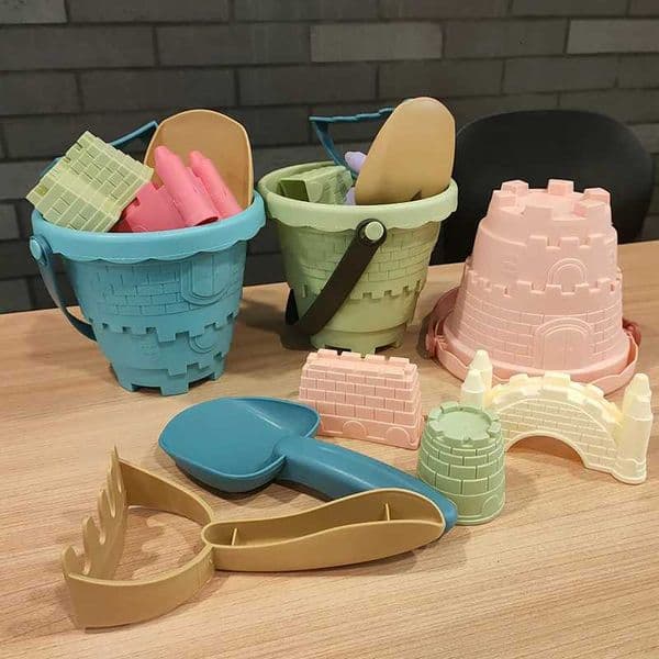 Summer Childrens Outdoor Beach Bucket Hourglass Shovel Castle Colorful Set Toys Parent-child Interactive Water Play Game X260504