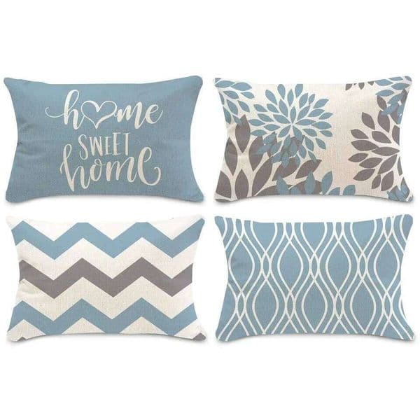 Pillow Case Nordic sweet home light blue geometric decorative sofa cushion cover pillowcase 26L0505