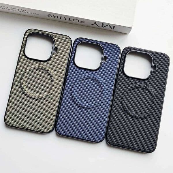 Magnetic Case 14T Magnets Nylon Woven Matte Leather Skin-friendly Back Cover For Mi 15T Pro Bumper 26H0505