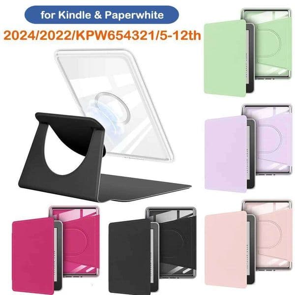 Acrylic Magnetic Bracket Case for Kindle Paperwhite Colorsoft 2024 2022 2021 10th 11th 12th Generation 6 6.8 7 Inch Cover Pouch 26Y0505