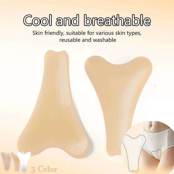 3Pcs/Set Women Silicone Y Shape Concealer Reusable Invisible Adhesive Pad Yoga Pants Bikini Waterproof Traceless Private Patch
