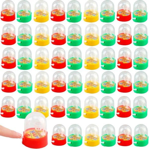 50 Pcs Mini Finger Basketball Toys Handheld Desktop Table Basketball Hoop Shooting Game for Birthday Sports Party Favors X260504