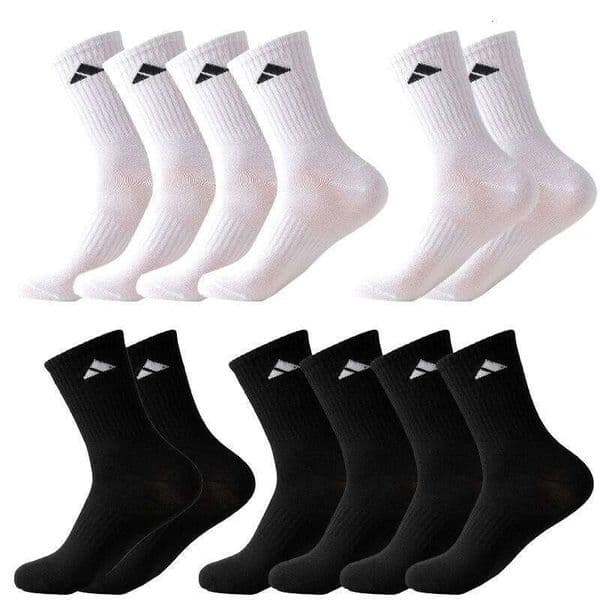 12 pairs of couple socks cushioning breathable medium round neck training and daily sock set 26W0505