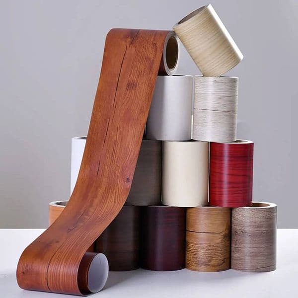 10M/Roll Windowsill Waist Wallpaper Waterproof Wood Grain Wall Border Sticker Self-Adhesive Door Frame Waveguide Line
