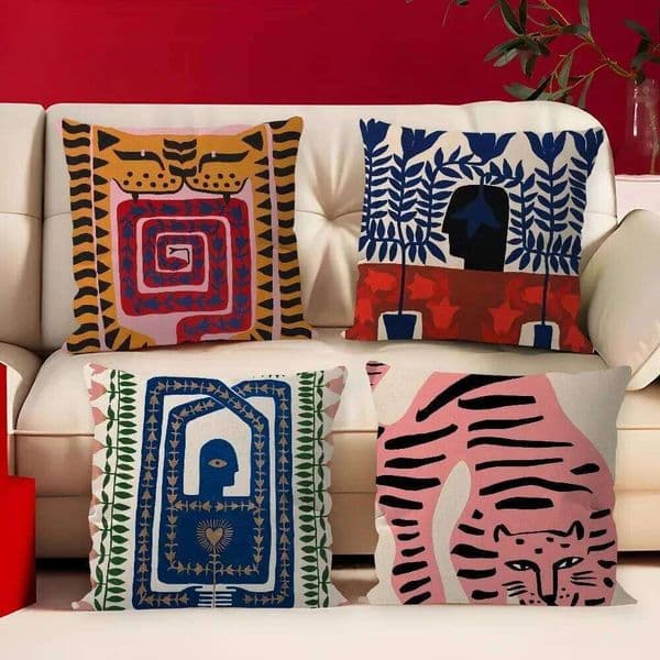 Pillow Case Home Decor Exotic Animals & Abstract Patterns Covers Pattern Cushion Suitable for Sofa Bedroom Car Pillow Cover 26L0505