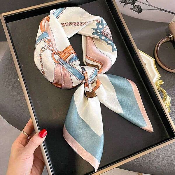 68cm Women's Simulated Silk Fashionable and Versatile High-end Scarfs Bag Clothing Accessories Square Scarf 26H0505