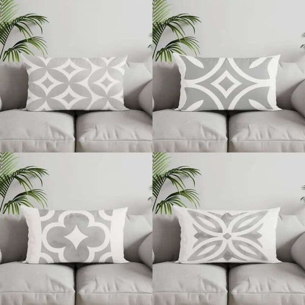 Home Decor Geometric Pattern Rectangle Suitable For Sofa Bedroom Car Case Cover Rectangular Back Cushion 26W0506 Y260525