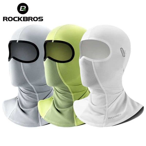 ROCKBROS UV Protection Face Cover Summer Cool Balaclava Ice Silk Anti-UV Cycling Full Face Cap Riding Headgear Masks BreathableT260506
