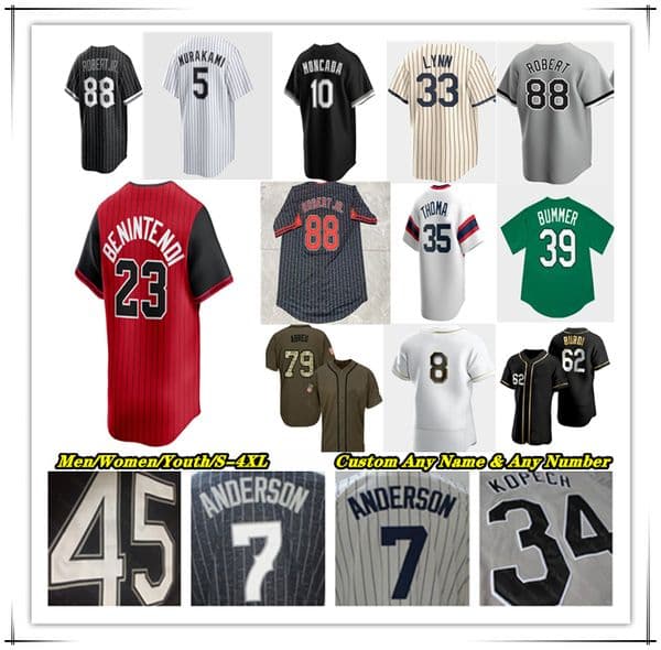 Munetaka Murakami Baseball whiTE Jersey sOX Chase Meidroth Colson Montgomery Miguel Vargas Andrew Benintendi Sean Burke Davis Martin Edgar Quero 29 Tristan Peters