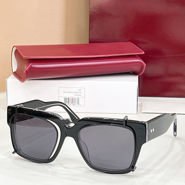 1084S Womens designer square sunglasses mens fashionable luxury acetate frame clip on glasses womans outdoor shopping sun shading sunglasses UV400 protection