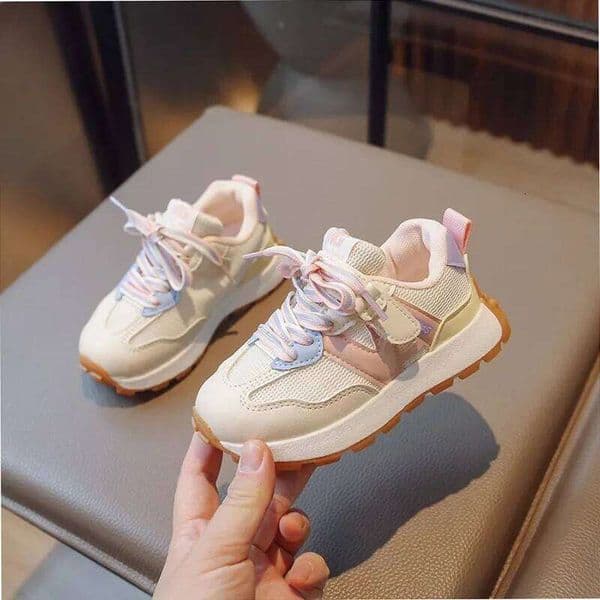 2026New Children Girls Boys Sneakers Running Antislip Soft Bottom Comfortable Kids Toddler Casual Flat Sports White Shoes 26H0506