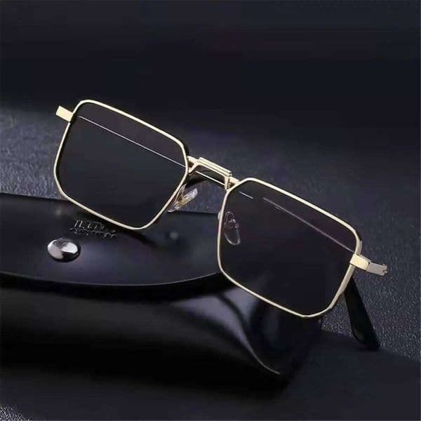 Retro Square Sunglasses Men Women Brand Designer Vintage Metal Frame Sun Glasses Classic Outdoors Driving Shades Uv400 Gafas 26W0505