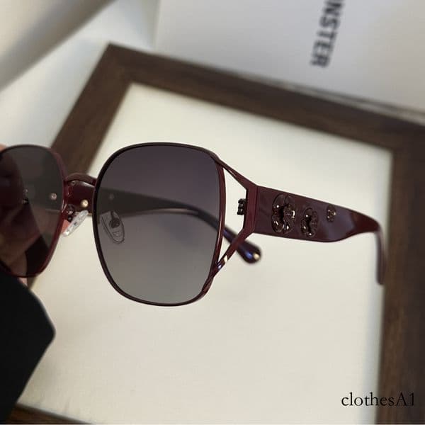 Cross-border bestseller: European and American full-frame personalized high-end sunglasses, UV protection, foreign trade square polarized glasses